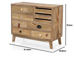 Wooden Carved Chest of Drawers | Wooden Cabinet for Bedroom | Wooden Cabinet with 