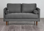 APRODZ MidCen Wooden 3 Seater Sofa Set with High-Density Comfortable Foam for Home & Living Room (Upholstered- Dark Green Velvet Fabric)