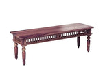 Sheesham Wood Norcross 6 Seater Dining Table Set with Bench for Home | Brown Finish 