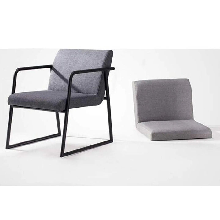 Translation missing: en.APRODZ Steel Dining Chair Modern Minimalist Lounge Chair, Balcony Chair, Bedroom, Cafe, Dining Room, Living Room, Etc. Modern Style
