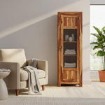 Bookshelf | Sheesham Wood Durable & Stylish Wooden Storage Organizer | Shelves Bookcase Rustic Elegant for Home Office Living Room | Compact Design Furniture Organizer (Rustic Teak 2) | Sheesham wood bookshelf 