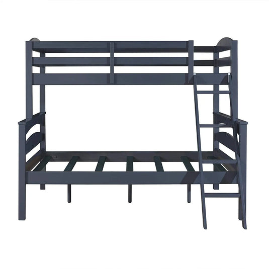 Translation missing: en.Solid Wood Reese Bunk Bed for Bedroom | Graphite Blue Finish