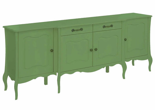 Translation missing: en.APRODZ Mango Wood Rosario Sideboard Storage Cabinet for Living Room | Wooden Cabinet for Home | Mossy Garden Finish