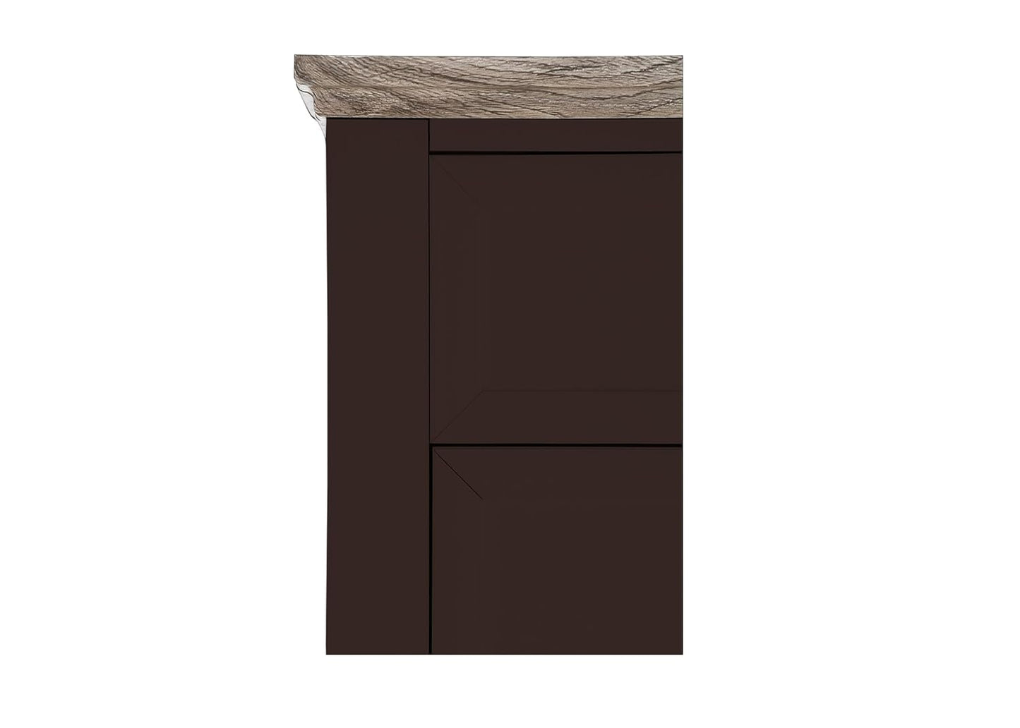 APRODZ Mango Wood Multipurpose Storage Varna 2-Door & 2 Drawer Wardrobe Almirah for Bedroom | Cocoa Brown