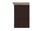 APRODZ Mango Wood Multipurpose Storage Varna 2-Door & 2 Drawer Wardrobe Almirah for Bedroom | Cocoa Brown