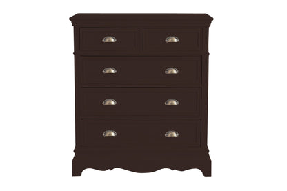 APRODZ Mango Wood Storage Cabinet Callao Chest of 5 Drawers Furniture for Living Room | Minsk