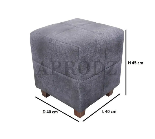 Translation missing: en.Ottoman Stool for Living Room | Pouffes for Sitting| Foot stools | Office Stools | Decoration &amp; Dressing Table Suede Fabric Set of 2 Dark Brown +. 