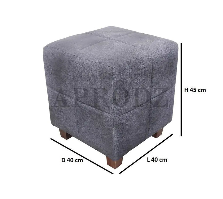 Translation missing: en.Ottoman Stool for Living Room | Pouffes for Sitting| Foot stools | Office Stools | Decoration &amp; Dressing Table Suede Fabric Set of 2 Dark Brown +. 