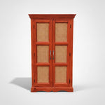 Sheesham Wood Two Door Cane Wardrobe (Sheesham Wood) 