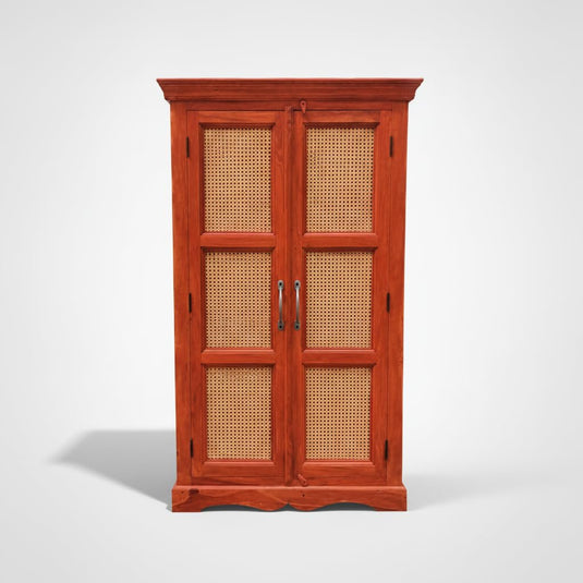 Translation missing: en.Sheesham Wood Two Door Cane Wardrobe (Sheesham Wood) 
