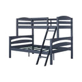 APRODZ Solid Wood Reese Bunk Bed for Bedroom | Graphite Blue Finish