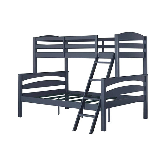 Translation missing: en.APRODZ Solid Wood Reese Bunk Bed for Bedroom | Graphite Blue Finish