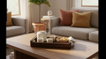 Solid Wood Decorative Serving Tray – Antique Touch Rectangular Wooden 