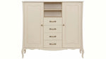 APRODZ Mango Wood Galway Sideboard Storage Cabinet for Living Room