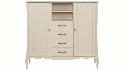 APRODZ Mango Wood Galway Sideboard Storage Cabinet for Living Room