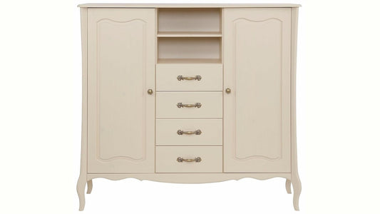 APRODZ Mango Wood Galway Sideboard Storage Cabinet for Living Room