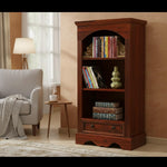Bookshelf | Sheesham Wood Wooden Storage Organizer | Shelves Bookcase Rustic Durable, Stylish & Compact Design for Home, Office & Living Room | Furniture Organizer Elegant Finish (Honey Oak 2) 