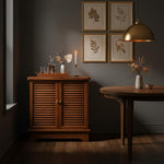 Mango Wood Downer White Bar Cabinet with Wine Glass Storage for Living Room, Standard 