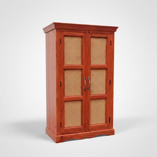 Translation missing: en.Sheesham Wood Two Door Cane Wardrobe (Sheesham Wood) 