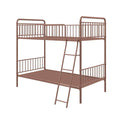APRODZ Marks Twin Bunk Bed (Metal - Gold Powder Coated)