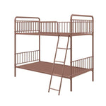 APRODZ Marks Twin Bunk Bed (Metal - Gold Powder Coated)