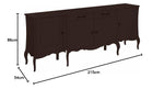Mango Wood Rosario Sideboard Storage Cabinet for Living Room | Wooden Cabinet for Home 