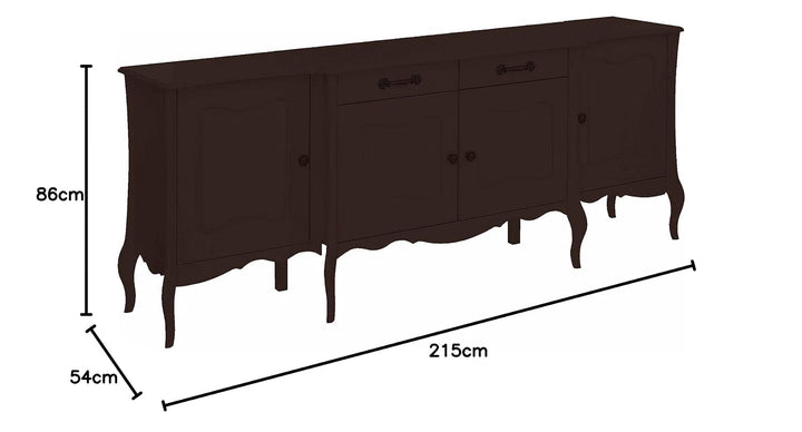 Translation missing: en.Mango Wood Rosario Sideboard Storage Cabinet for Living Room | Wooden Cabinet for Home 