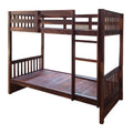 APRODZ Sheesham Wood Moyer Bunk Bed for Bedroom |Light Rosewood Finish
