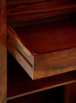 Bookshelf | Sheesham Wood Wooden Storage Organizer | Shelves Bookcase Rustic Durable, Stylish & Compact Design for Home, Office, Living Room | Furniture Organizer Elegant Finish (Honey 2) | Office Bookshelf Storage 