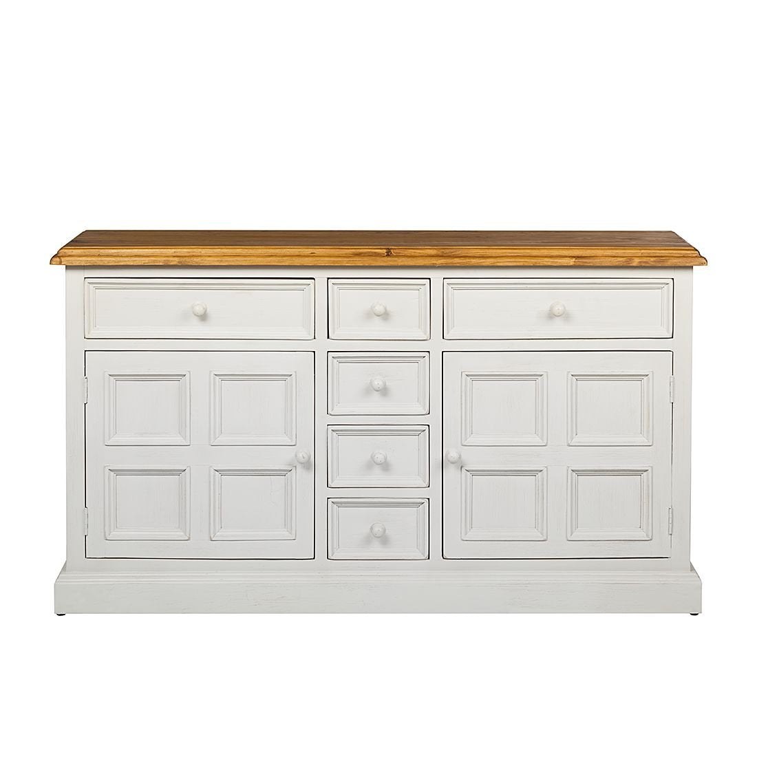 APRODZ Solid Wood Toledo Sideboard Storage Cabinet for Living Room