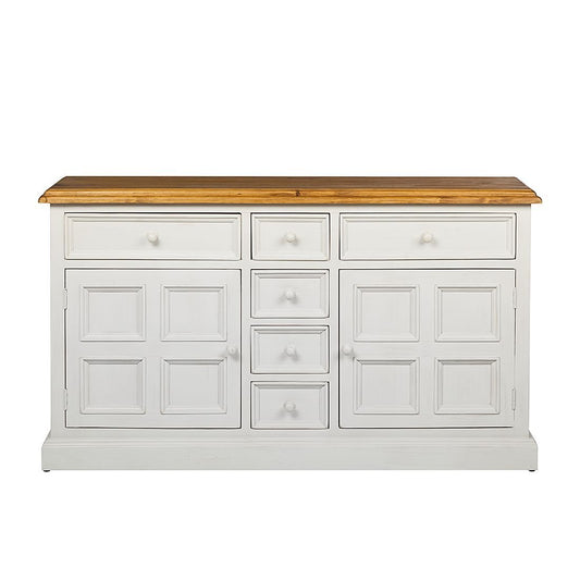 APRODZ Solid Wood Toledo Sideboard Storage Cabinet for Living Room