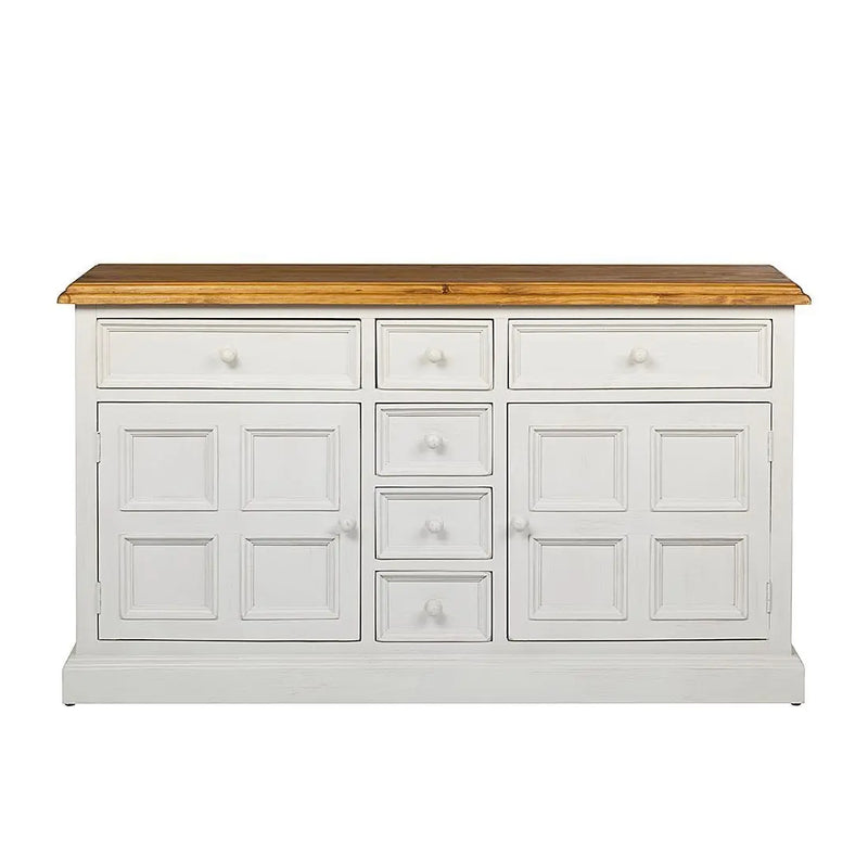 APRODZ Solid Wood Toledo Sideboard Storage Cabinet for Living Room