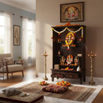 Sheesham Wood Temple with 3 Drawer for Pooja Room | Temple for Home 