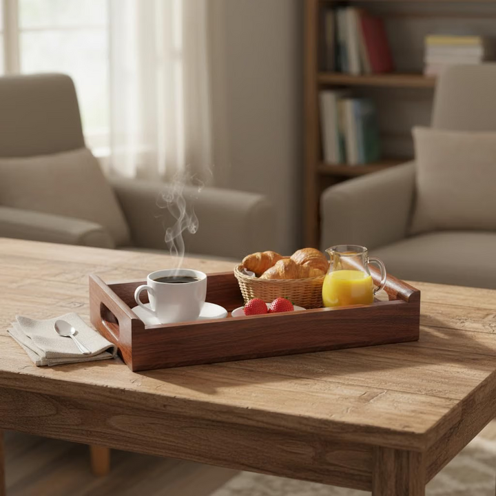 Translation missing: en.Sheesham Wood Decorative Antique Touch Serving Tray 