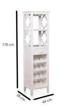 Mango Wood Peetz Royal Stylish Bar Cabinet with Wine Glass Storage for Living Room | Chestnut Finish 