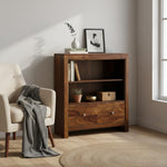 Bookshelf | Sheesham Wood Durable & Stylish Wooden Storage Organizer 
