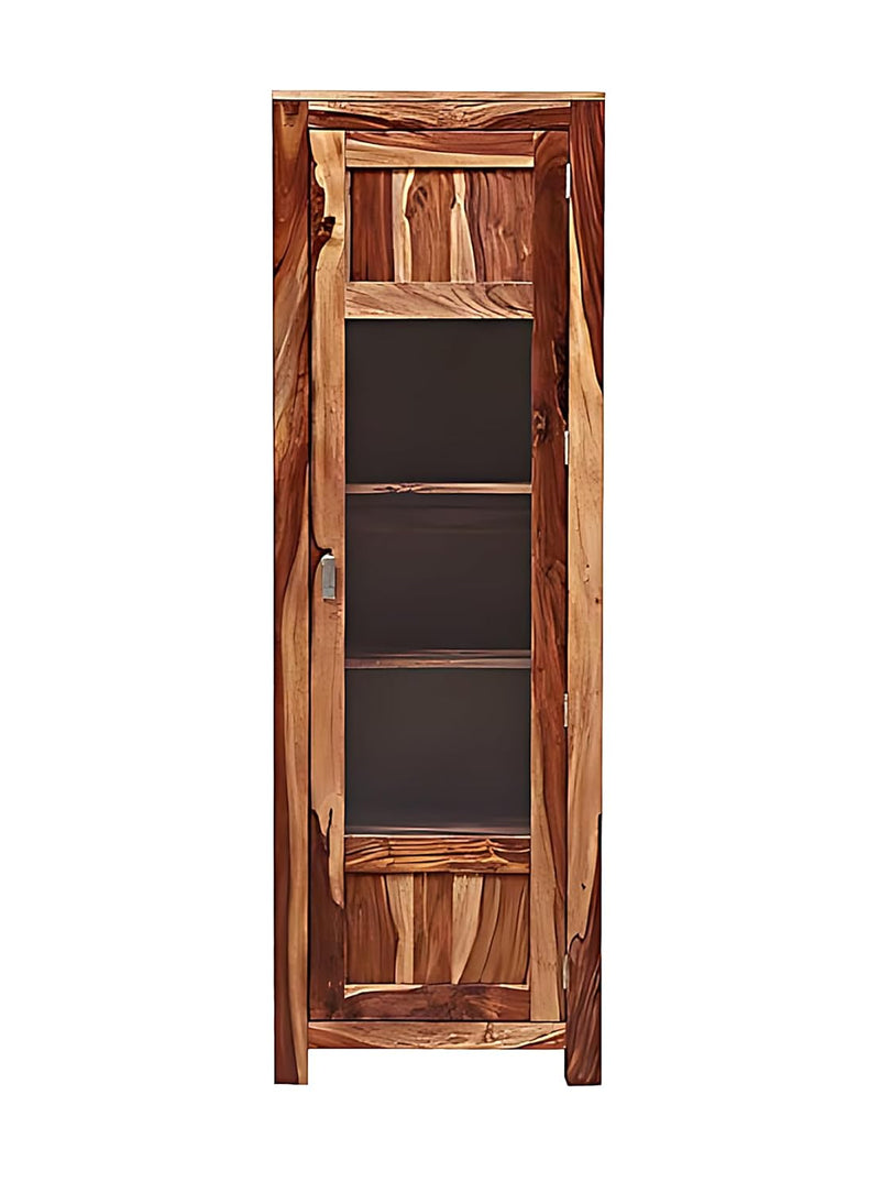 Bookshelf | Sheesham Wood Durable & Stylish Wooden Storage Organizer | Shelves Bookcase Rustic Elegant for Home Office Living Room | Compact Design Furniture Organizer (Rustic Teak 2) | Sheesham wood bookshelf 