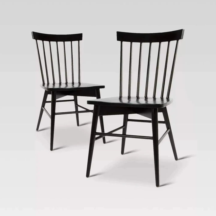 Translation missing: en.Solid Mango Wood Grey Dining Chairs for Living Room | Set of 2 Wooden Chair 