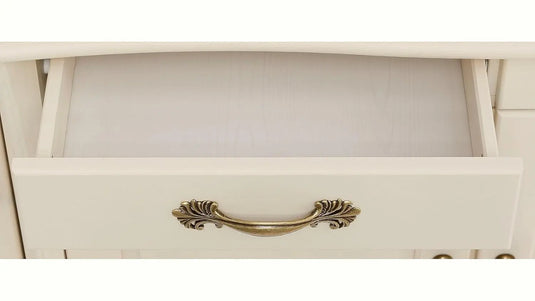 Translation missing: en.APRODZ Mango Wood Rosario Sideboard Storage Cabinet for Living Room | Wooden Cabinet for Home | White Finish