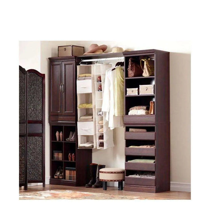 Translation missing: en.APRODZ Mango Wood Choi Shoe Cabinet for Home | Shoe Rack Organiser | Brown Finish