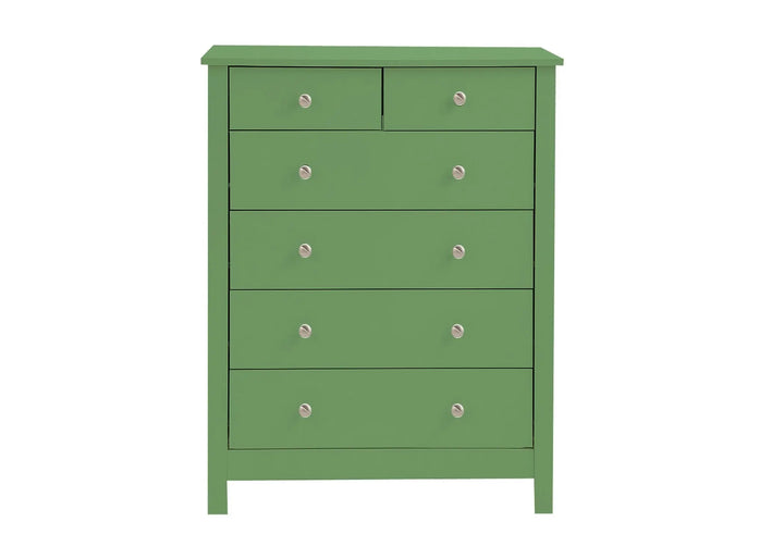 Translation missing: en.Mango Wood Ania Chest of 6 Drawers Storage Cabinet for Living Room | Wooden Sideboard | White Finish 