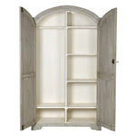Mango Wood Double Doors Multipurpose Storage Perko Wardrobe for Bedroom | Gery 