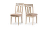 Solid Wood Torrance Dining Chair Set for Home | Set of 2 Chair | Cream Finish
