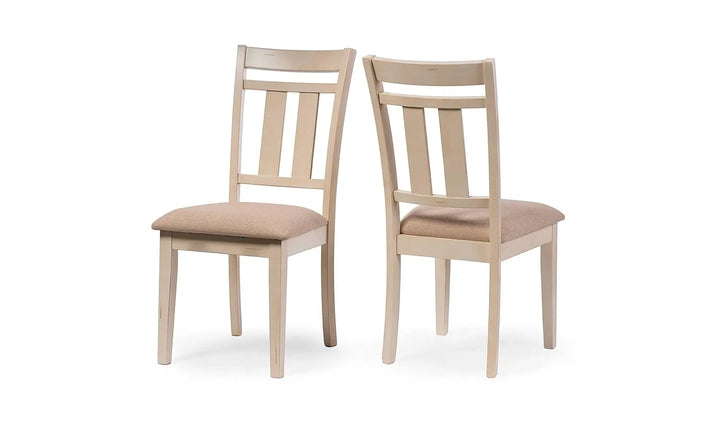 Translation missing: en.Solid Wood Torrance Dining Chair Set for Home | Set of 2 Chair | Cream Finish 