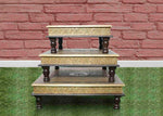 Handpainted Bajot: Antique Design, Multipurpose Stool, Decorative Pooja Mandir Stand 