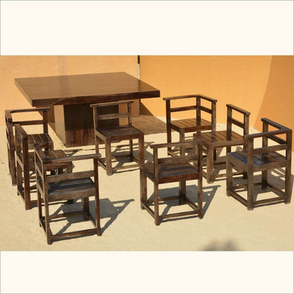 APRODZ Sheesham Wood Manila 8 Seater Dining Table Set for Home | Dining Furniture | Brown Finish