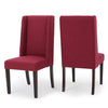 Rove Fabric Dining Chair (Set of 2), Deep Red