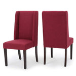 Rove Fabric Dining Chair (Set of 2), Deep Red 