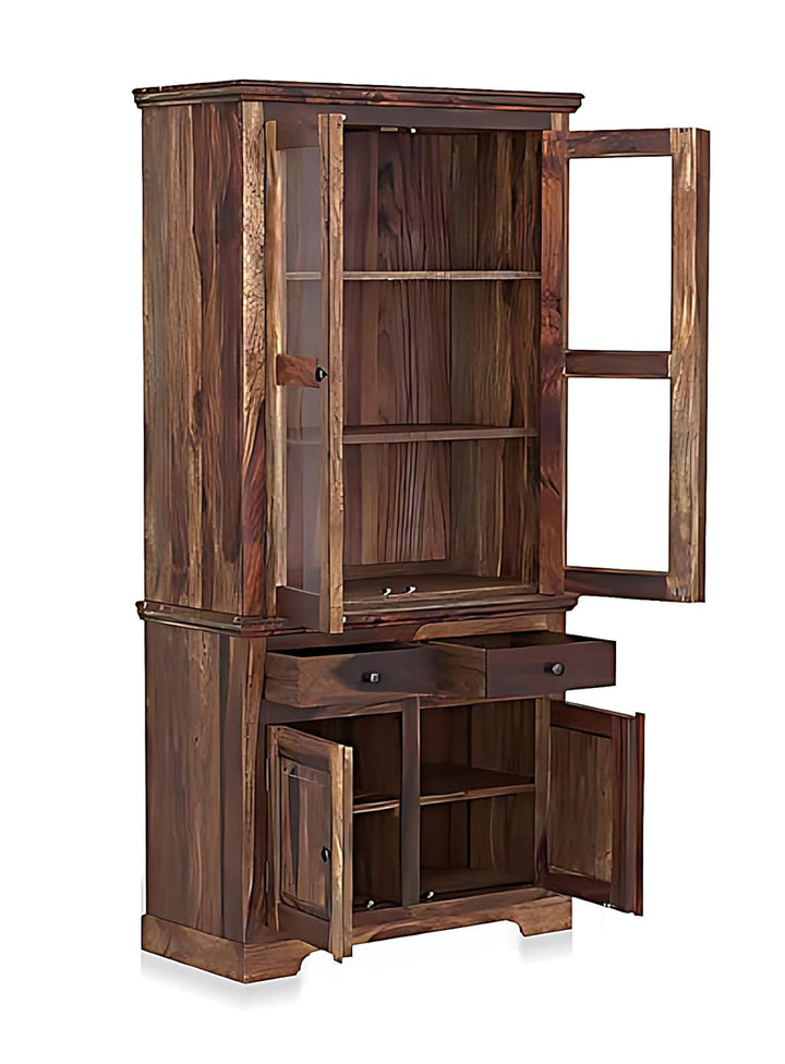 Translation missing: en.Bookshelf | Sheesham Wood Wooden Storage Organizer | Shelves Bookcase Rustic Durable, Stylish &amp; Compact Design for Home, Office &amp; Living Room | Furniture Organizer Elegant Finish (Brown 6) 