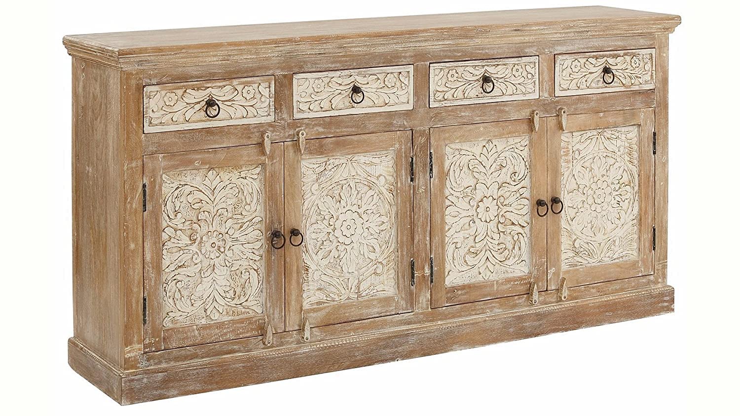 APRODZ Wood Paulista Sideboard Storage Cabinet for Living Room